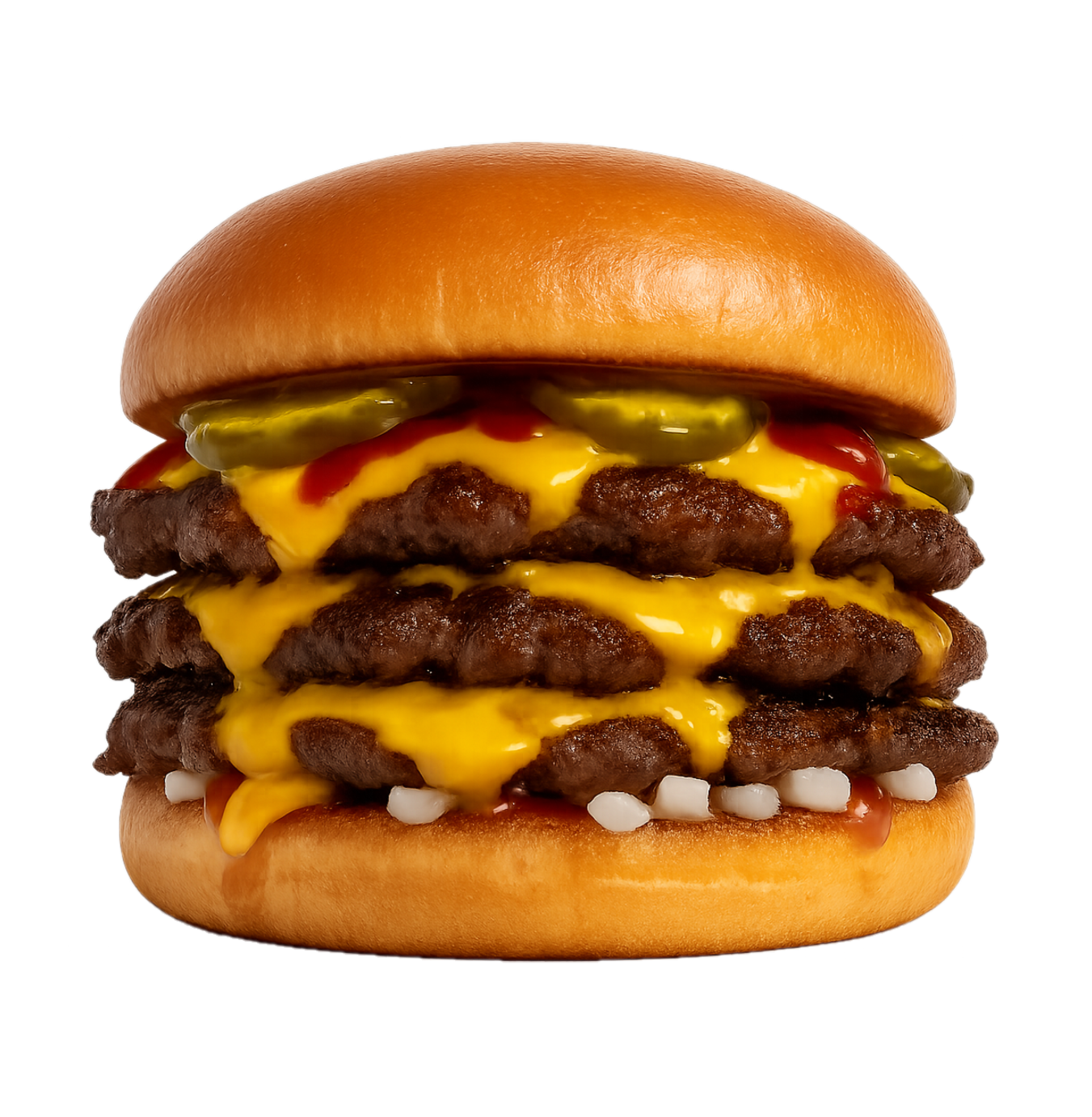 Smashburger met 3 lagen